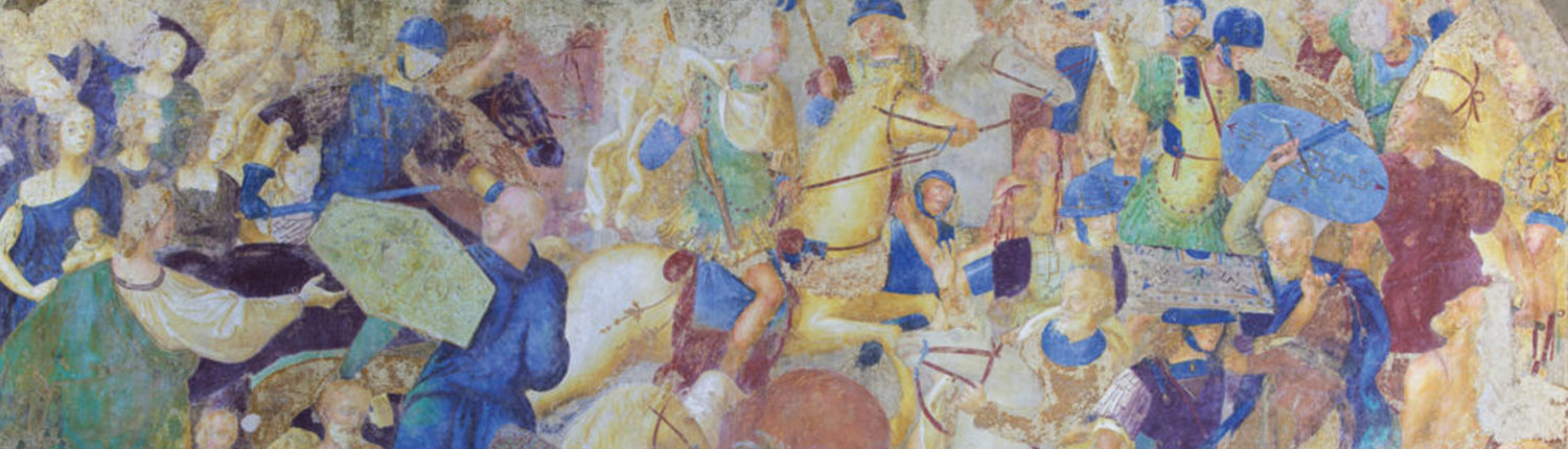 Affresco combattimento Gradara